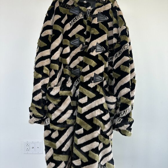 Versace Fur Graphic Coat - Picture 8 of 10